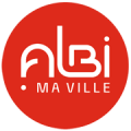 Logo fond rouge